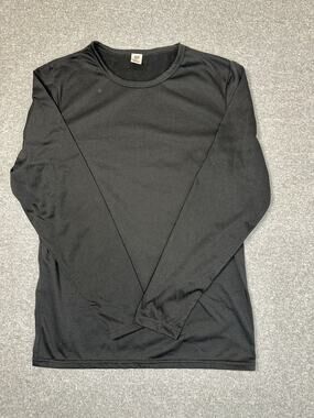 GMI Men Thermal Fleece Lined Top Trousers Set Black Soft Warm Base Layer Large